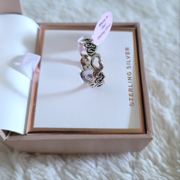 Annika Witt Sterling Silver🤍 Eternal♾️ Hearts💕 Ring💍 - NIB - Picture 14 of 15
